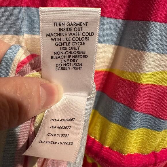 NWT Torrid Size 0 Large Super Soft Knit Dress with Pockets Striped Bright Colors - Picture 5 of 10